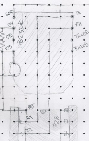 serial tx rx from UB232R to Arduino